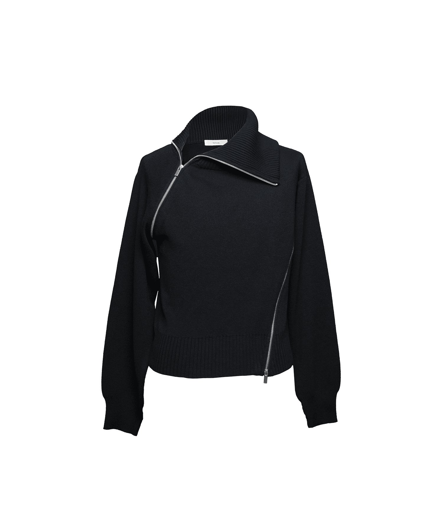 High Neck Zip Knit