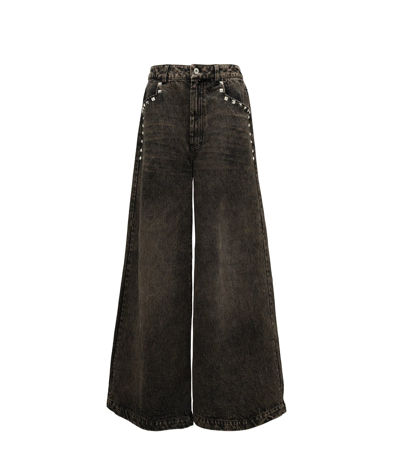 Studded Baggy Denim Pants