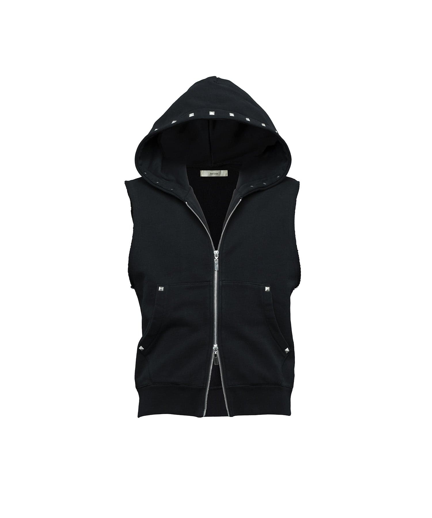 Studded Sleeveless Hoodie