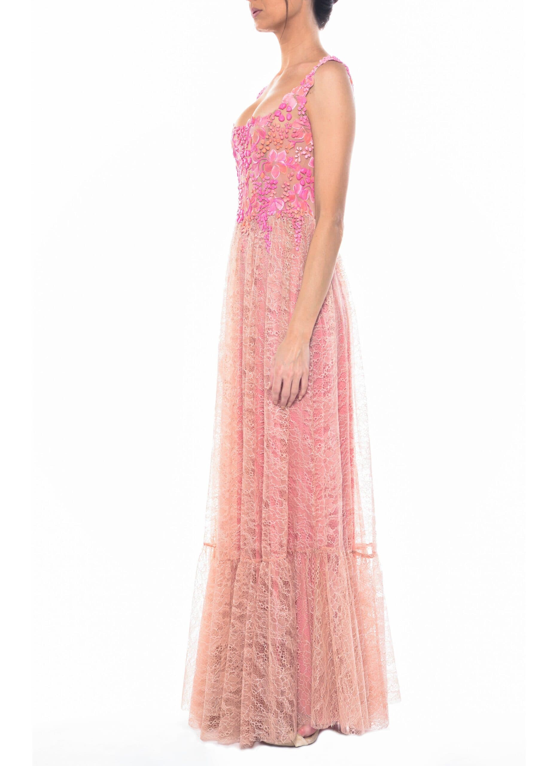 Floor Length Square Neck Gown 2