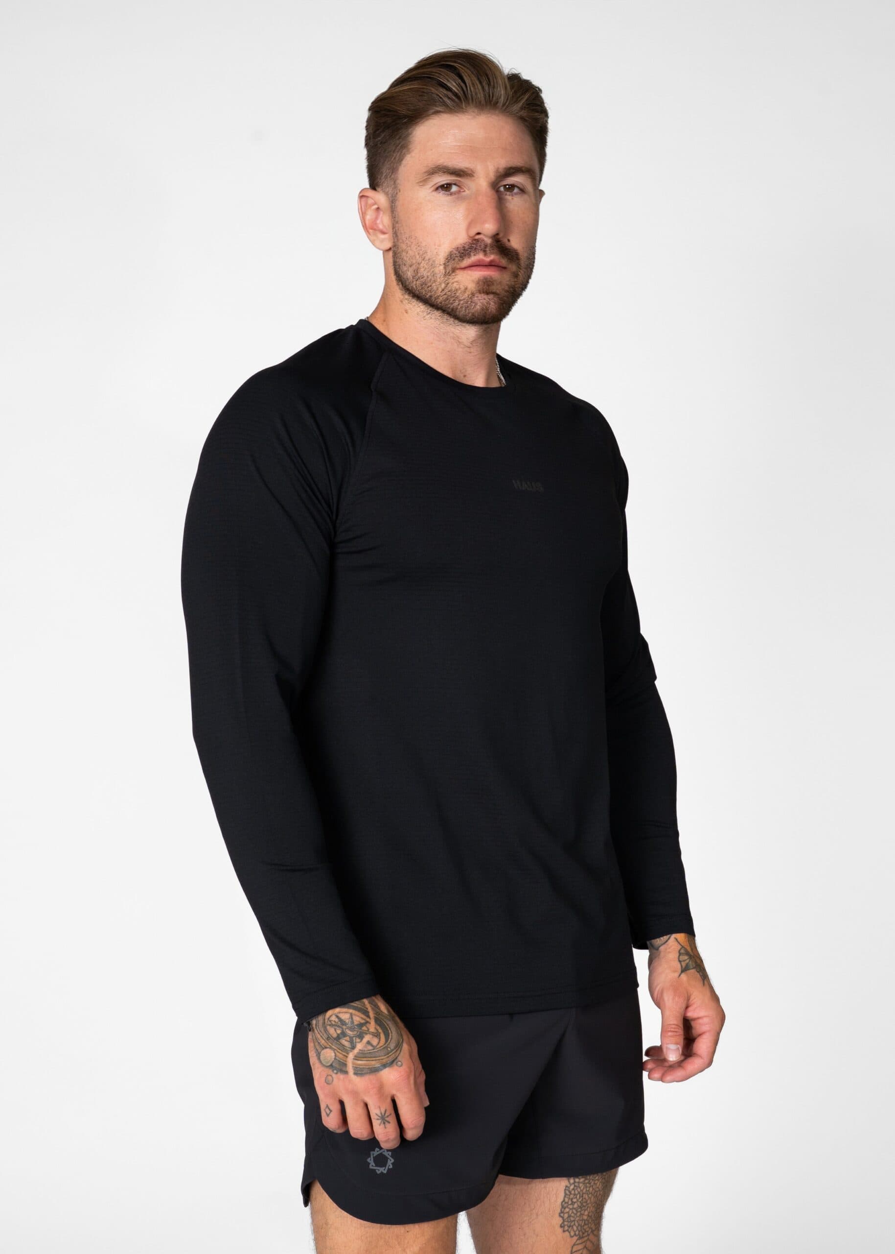 Essentials Long Sleeve Athletic Fitted Tee Pack 2