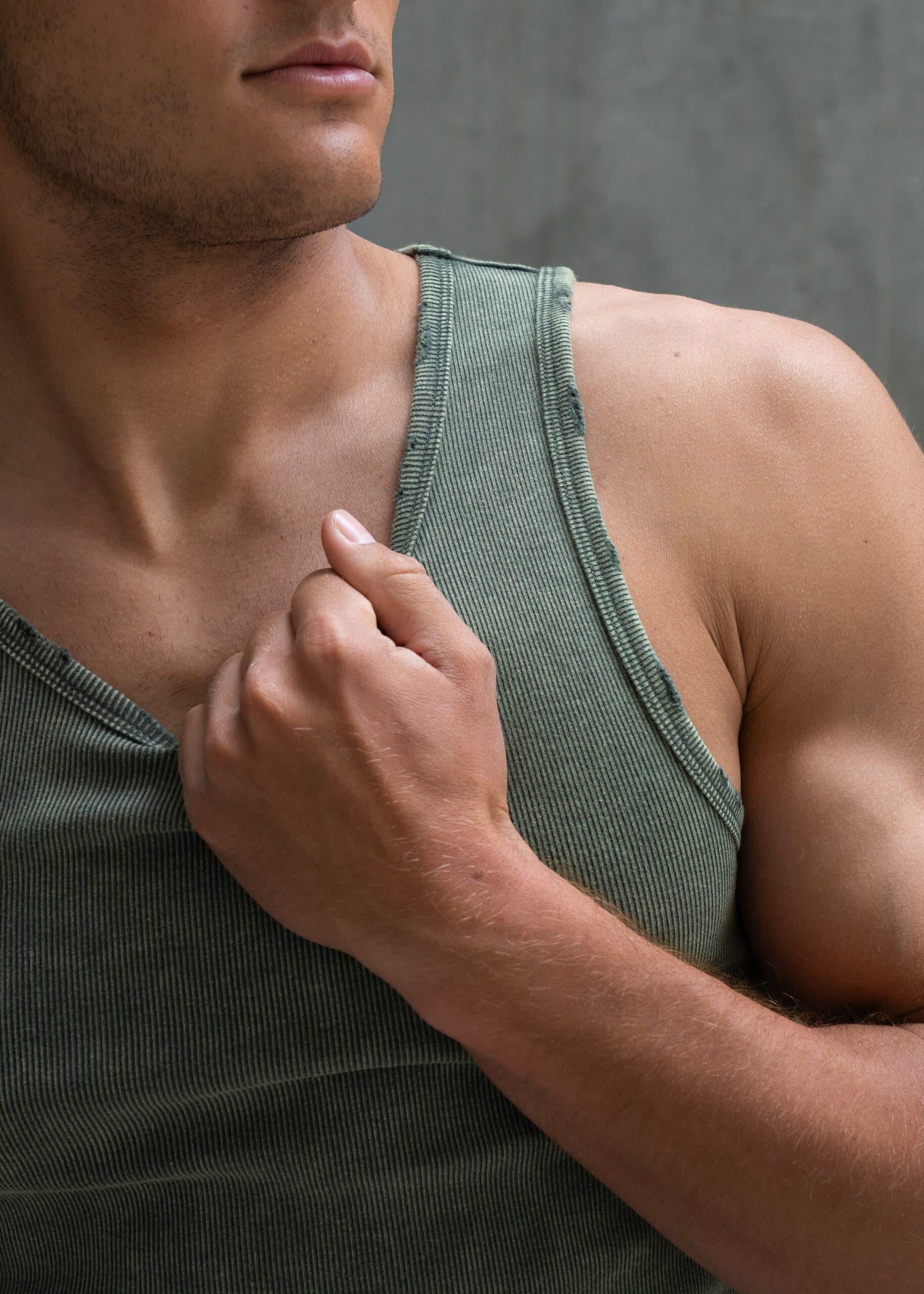 Premium Ultra-Soft Cotton Distressed Fitted Tank 2 Pack 2
