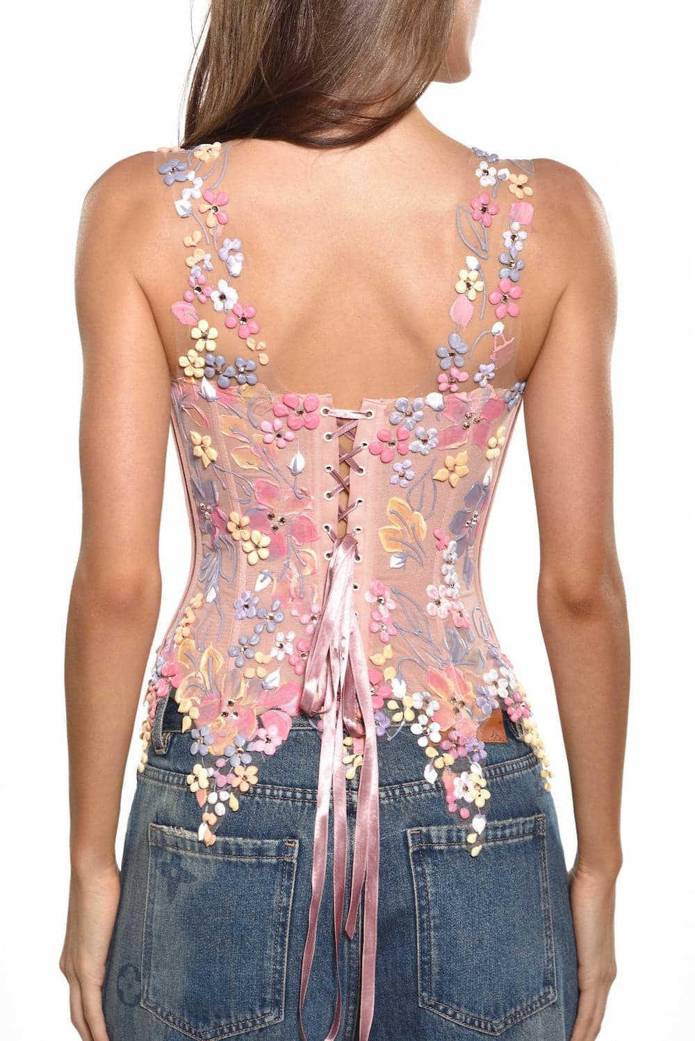 Illusion Mesh Corset Top 3