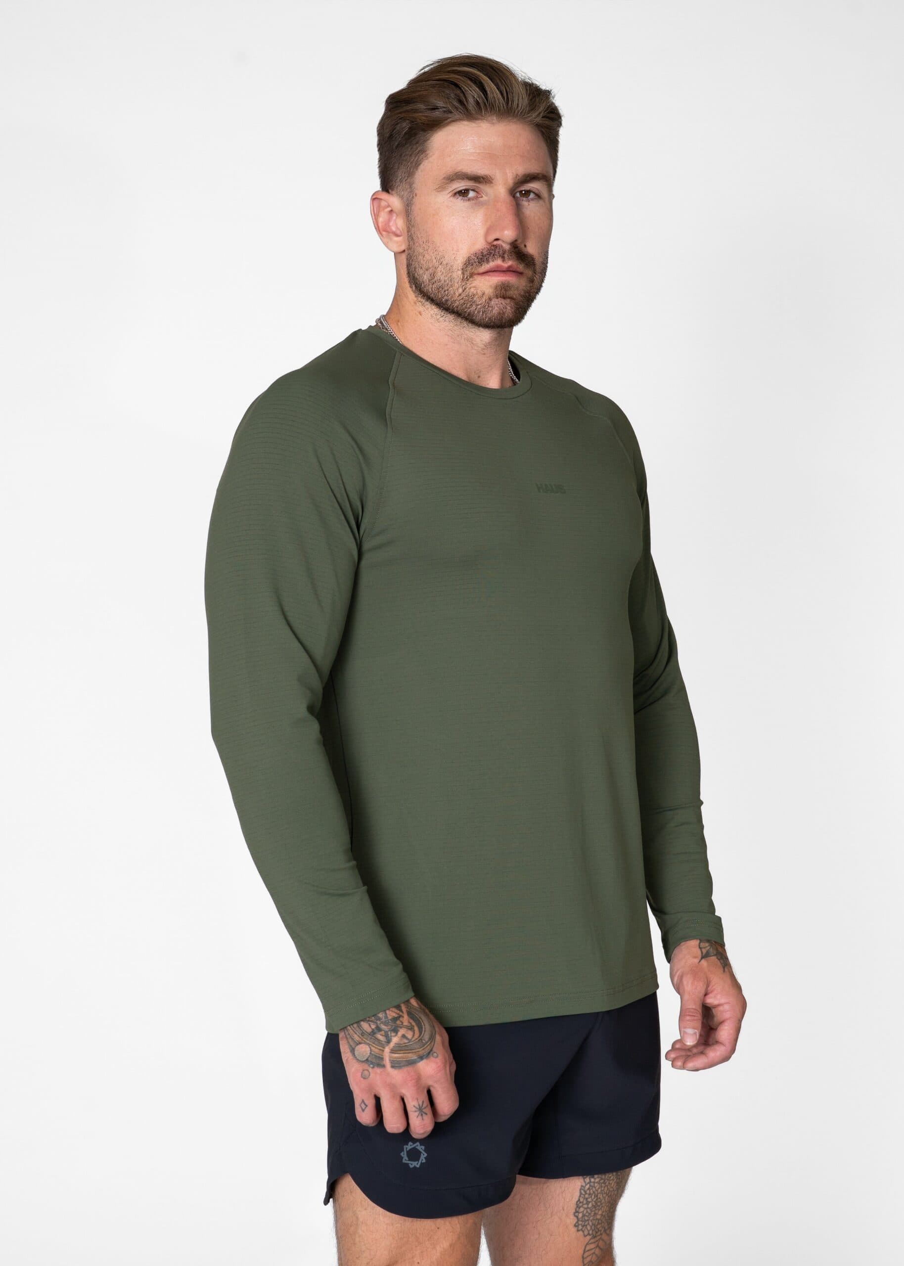 Essentials Long Sleeve Athletic Fitted Tee Pack 3