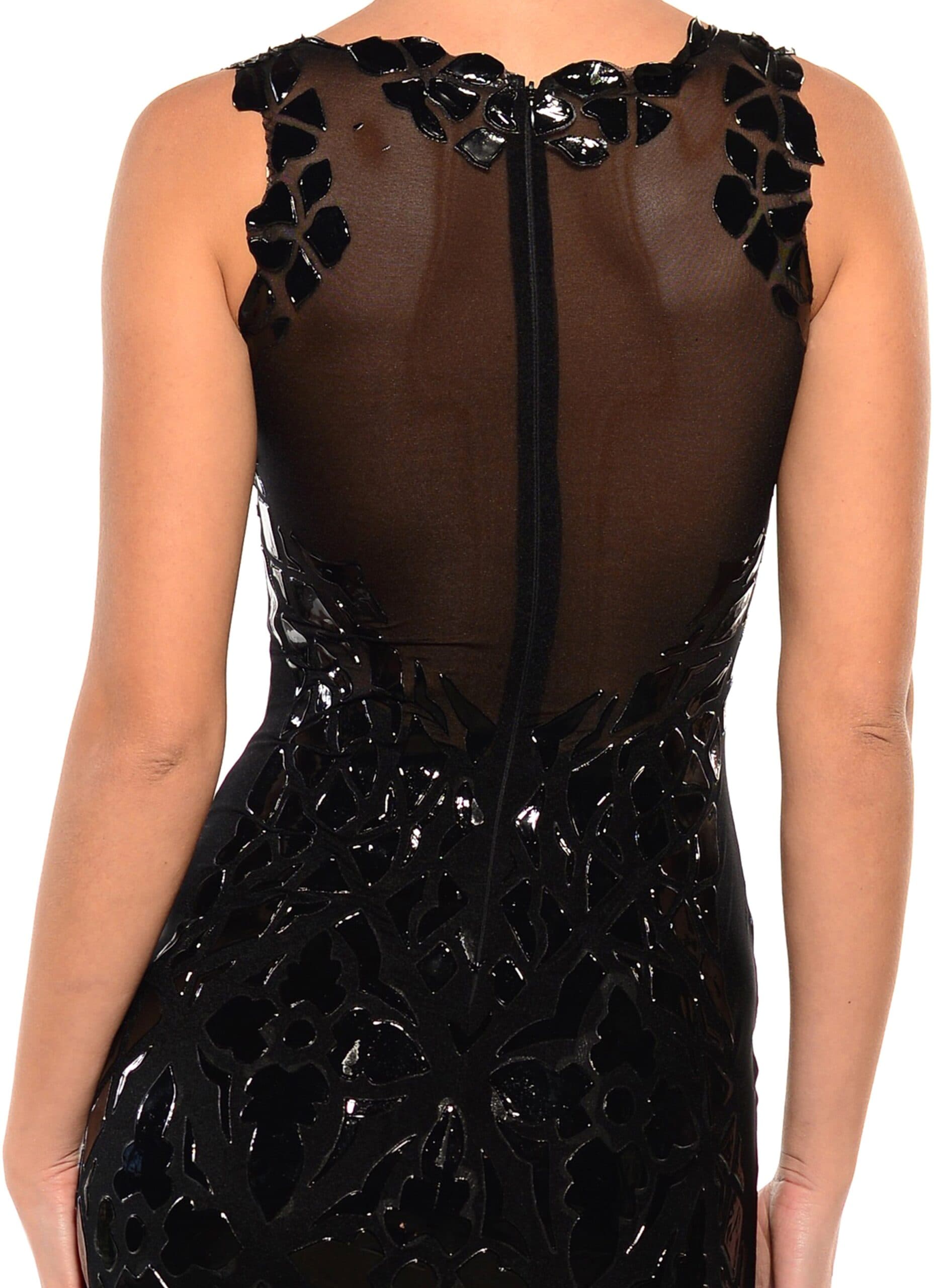 Knee Length Jewel Neck Dress 3