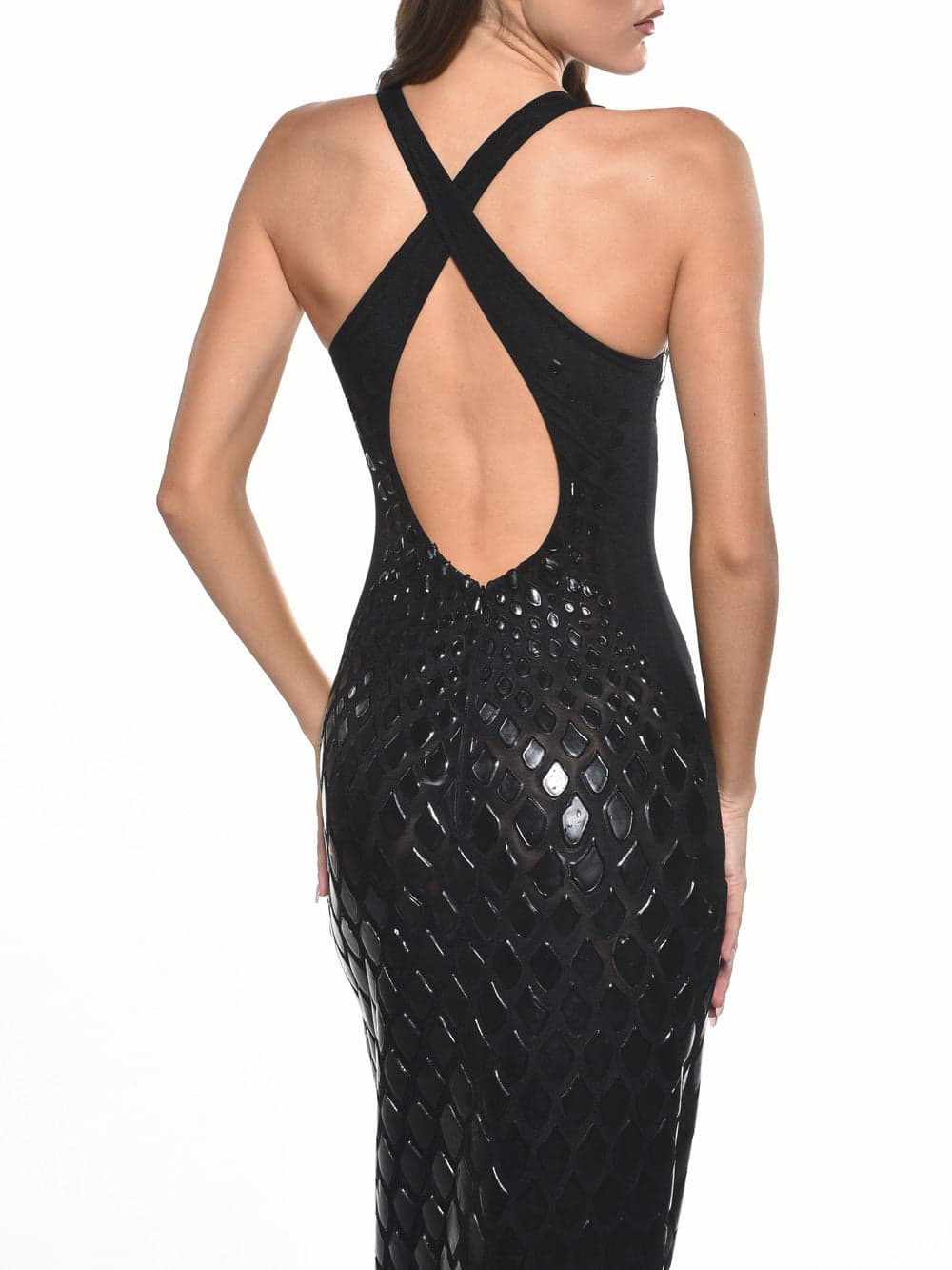 V-Neck Cross Back Gown 3