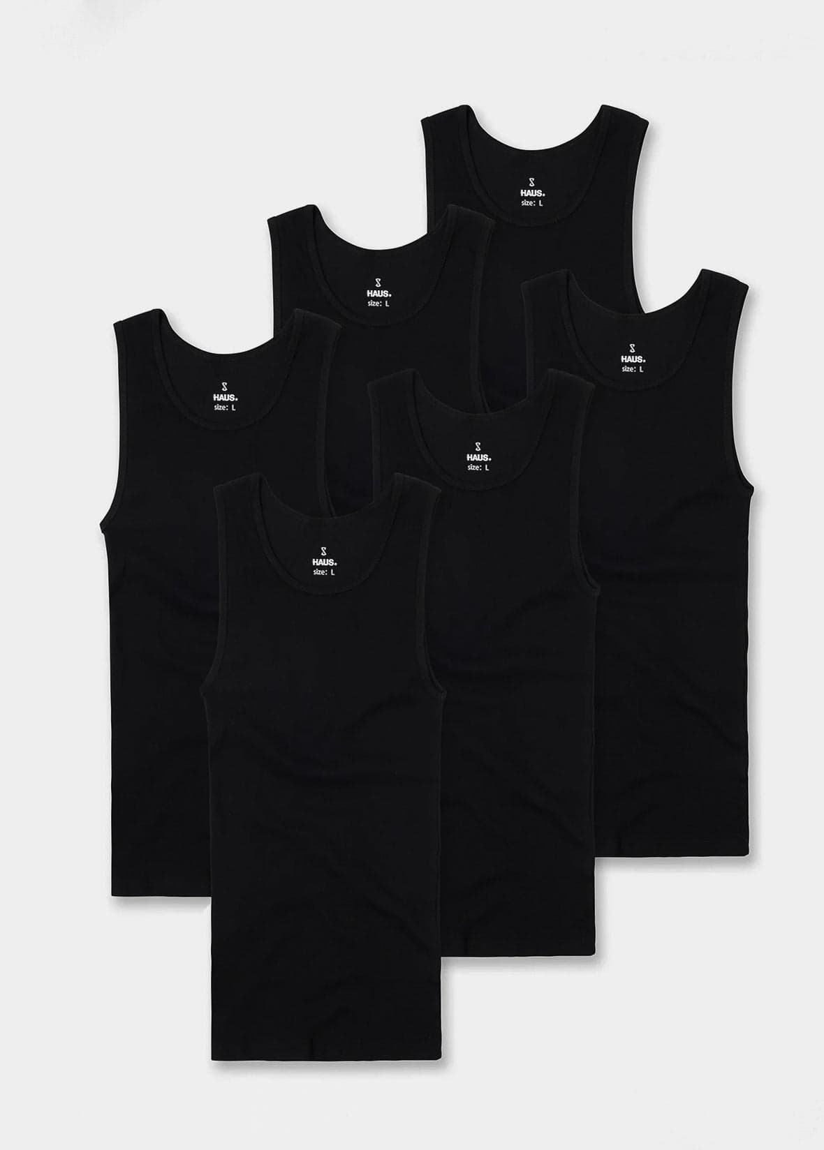 Premium Ultra-Soft Cotton Fitted Tank 6 Pack 3
