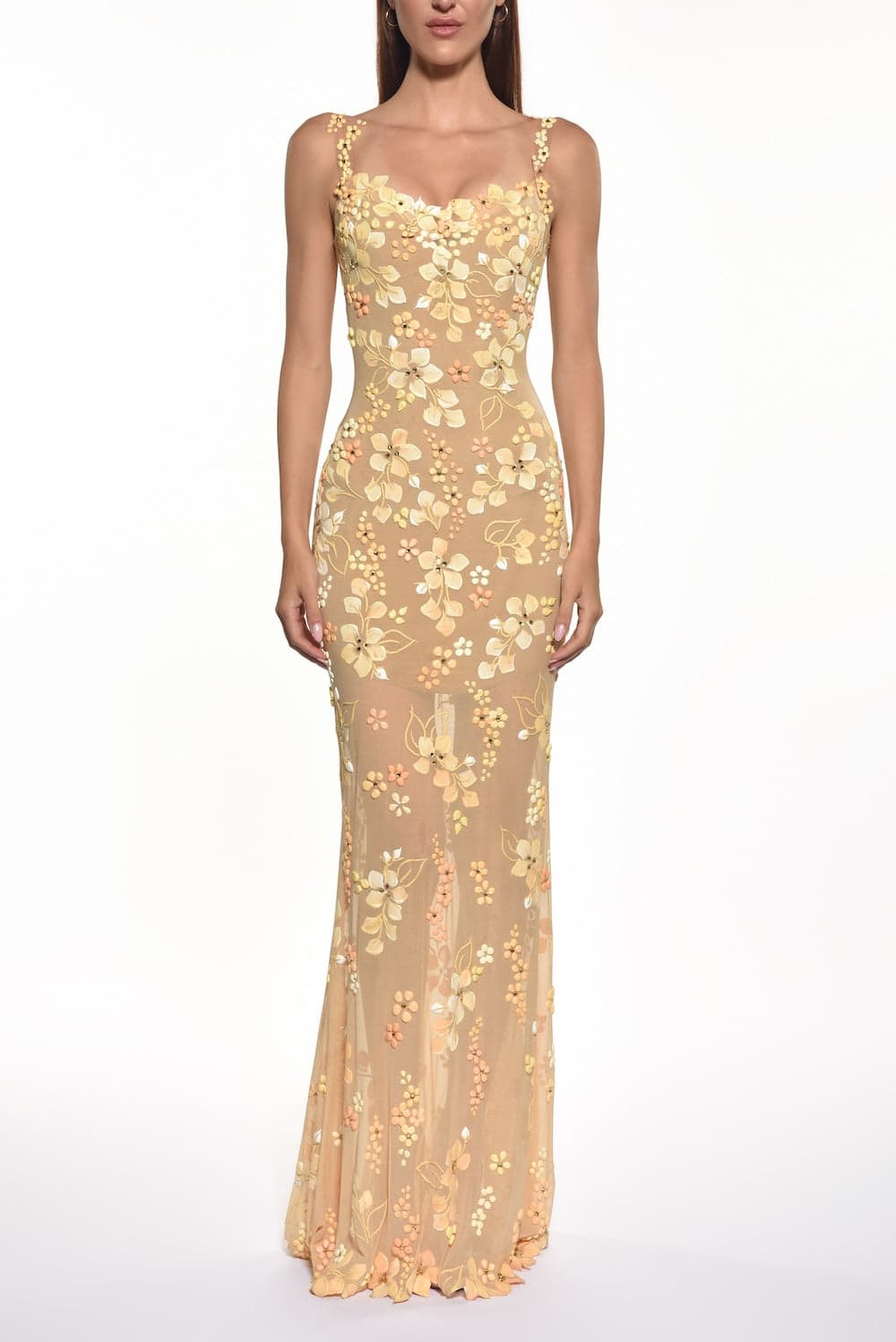 English Garden Illusion Mesh Gown – Runway