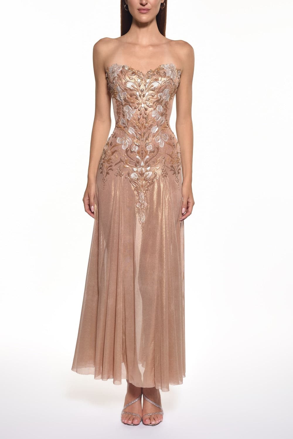 Mystique Strapless Godet Gown – Runway