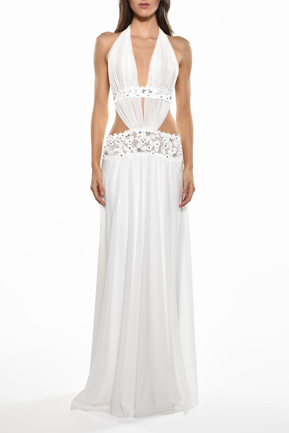 English Garden Halter Gown