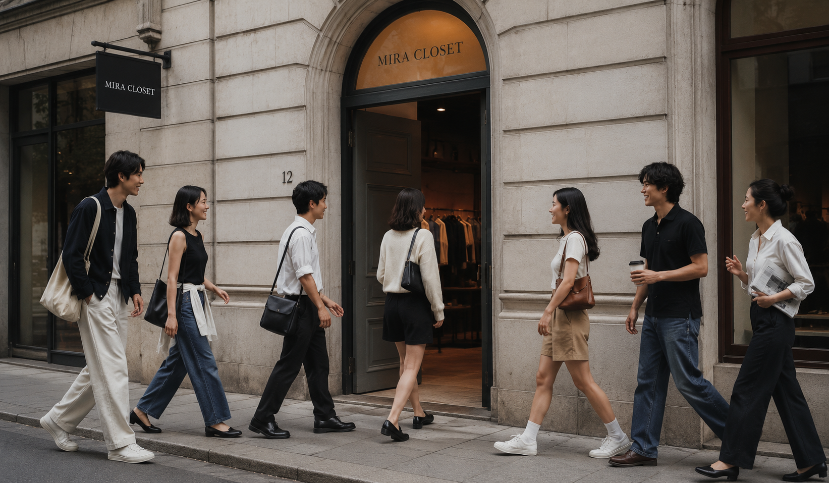 Mira Closet storefront street